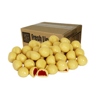 Load image into Gallery viewer, White Chocolate Raspberries - 180g Bag