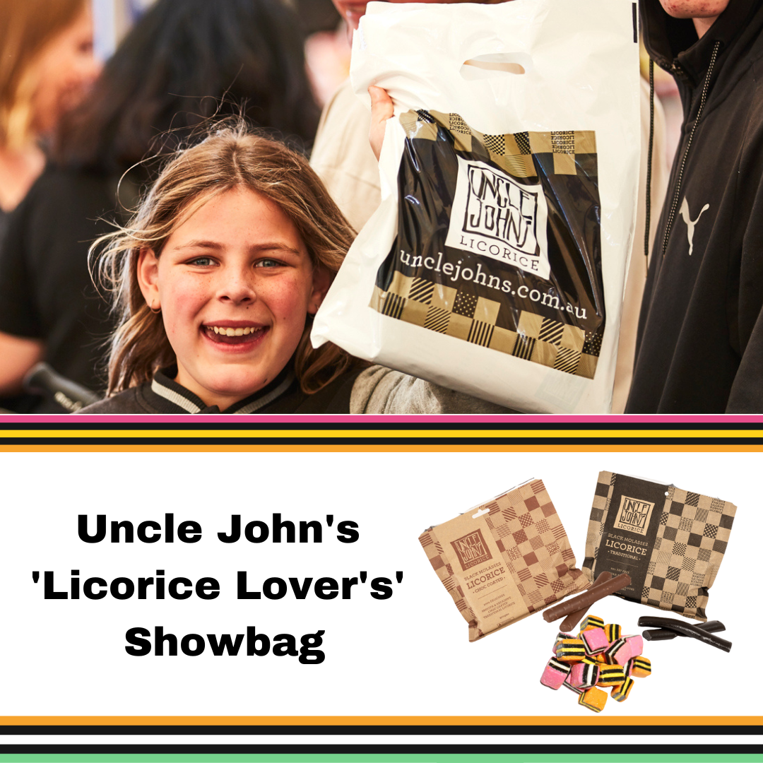 Uncle John's Licorice Showbag