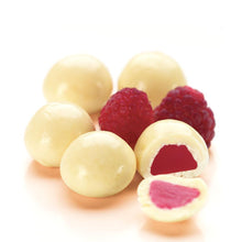 Load image into Gallery viewer, White Chocolate Raspberries - 180g Bag