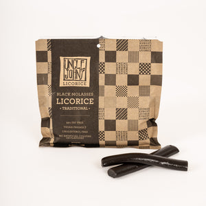 Plain Molasses Licorice - 300g Bag